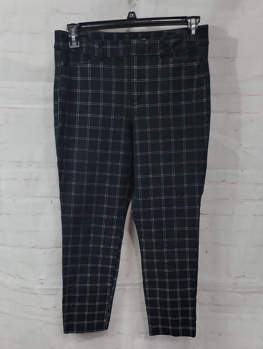 Old Navy Black Windowpane Chinos